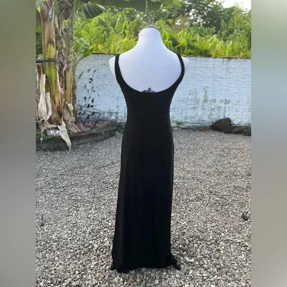Vintage Guess 90s Black Maxi Dress - Picture 5 of 15